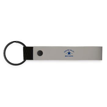 Taos Ski Valley - New Mexico - USA - America - Matte Pu Keyring - light grey - Front