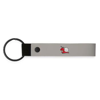 Snail Evil Angry Attack Teeth Grinding Sour - Matte Pu Keyring - light grey - Front