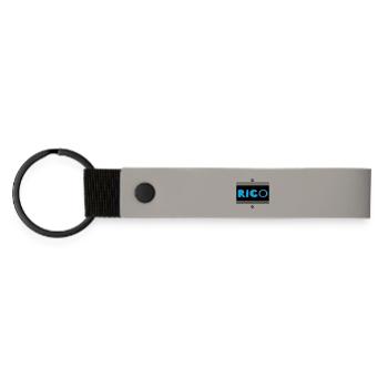 Rico - Matte Pu Keyring - light grey - Front