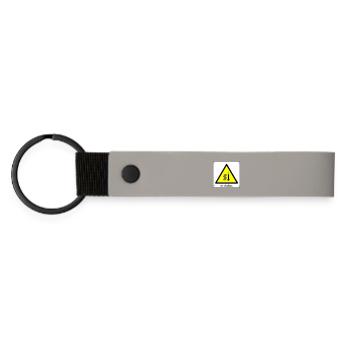 En chaleur - Porte-clés en PU mat - gris clair - Devant