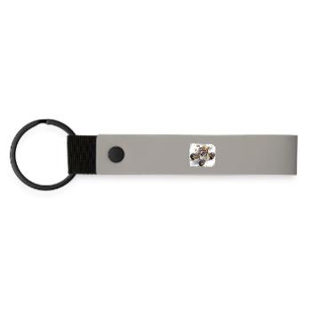 Quad Bike CAD Blueprint Design - Matte Pu Keyring - light grey - Front