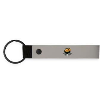 Bearded Dragon Minimalist Sport Style - Matte Pu Keyring - light grey - Front