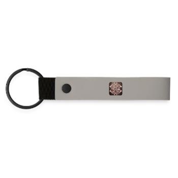 CADEAUX DE YOGA - SPORTS - Porte-clés en PU mat - gris clair - Devant