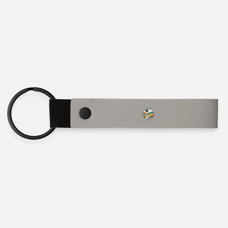 Expedition into the unknown - Matte Pu Keyring - light grey