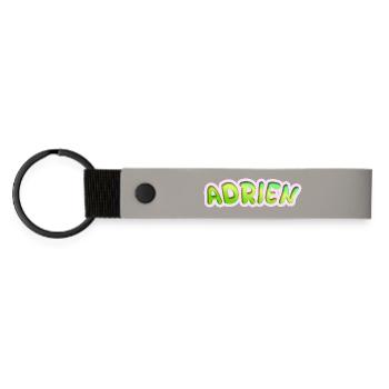 Gift for Adrien - Matte Pu Keyring - light grey - Front
