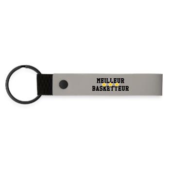 Meilleur Basketteur - Porte-clés en PU mat - gris clair - Devant