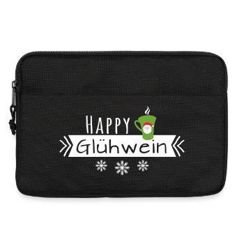 Happy Glühwein Glühweintasse Weihnachten - Laptoptasche 13" - Schwarz - Vorne
