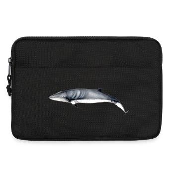 Minke whale - Minke whale - Petit rorqual - Laptop bag 13" - black - Front