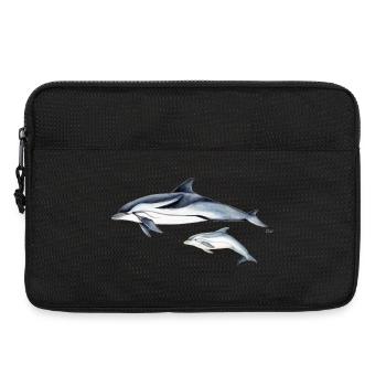 Liste Dolphin - dauphin rayé - dauphin - Sacoche pour ordinateur portable 13 pouces - noir - Devant