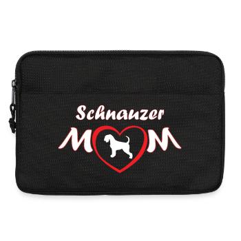 Schnauzer MOM - Ein Leben mit Schnauzern - Laptoptasche 13" - Schwarz - Vorne