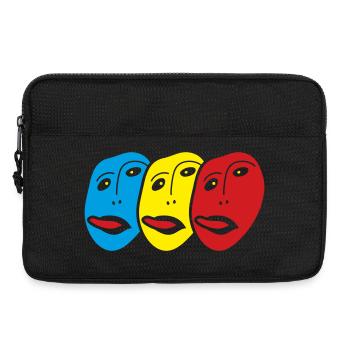 Ecce Homo fait face à la langue Moquerie sarcastique - Sacoche pour ordinateur portable 13 pouces - noir - Devant