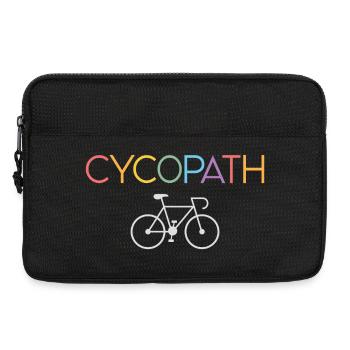Cadeaux pour cyclistes – Cycopathe - Sacoche pour ordinateur portable 13 pouces - noir - Devant