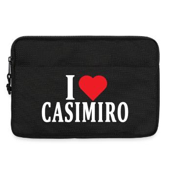 T-Shirt Ich liebe Casimiro T-Shirt Geschenkidee - Laptoptasche 13" - Schwarz - Vorne