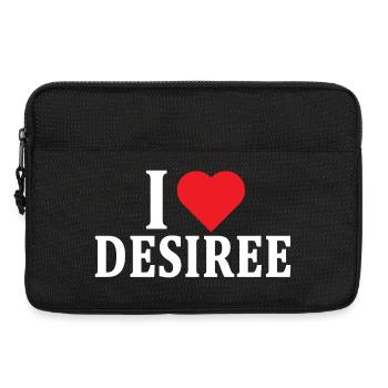 t-shirt J’adore Desiree t-shirt idée cadeau - Sacoche pour ordinateur portable 13 pouces - noir - Devant