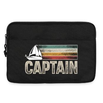 Capitaine Sailing Sailor Retro Vintage - Sacoche pour ordinateur portable 13 pouces - noir - Devant