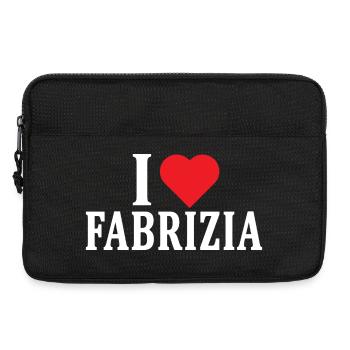 t-shirt I love Fabrizia t-shirt gift idea - Laptop bag 13" - black - Front