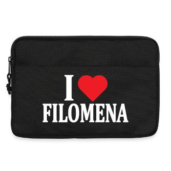 T-Shirt Ich liebe Filomena T-Shirt Geschenkidee - Laptoptasche 13" - Schwarz - Vorne