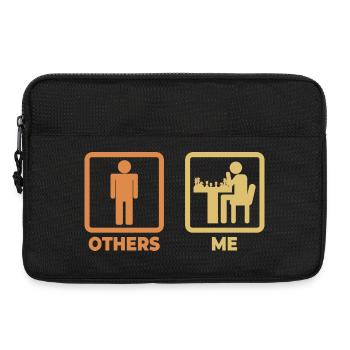 Me as a chess player - Laptop bag 13" - black - Front