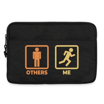 Figurines de bâton de coureur - Sacoche pour ordinateur portable 13 pouces - noir - Devant