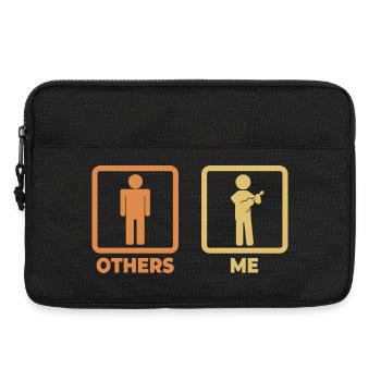 Me as a ukulele player - Laptop bag 13" - black - Front