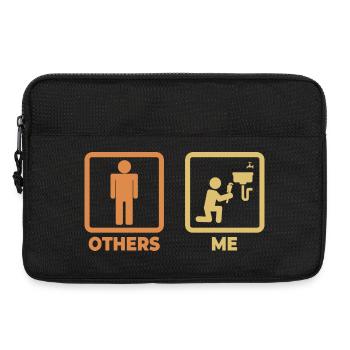 Plumber Stick Figures - Laptop bag 13" - black - Front