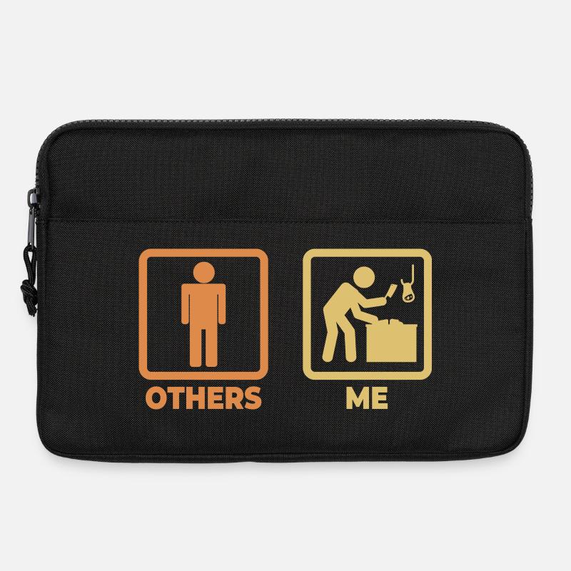 Fleischer Strichmännchen - Laptoptasche 13" - Schwarz