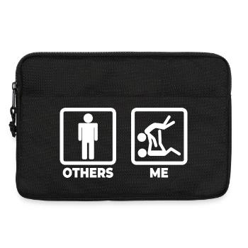 Funny judoka - Laptop bag 13" - black - Front
