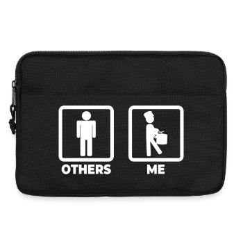 Funny Snarl Drummer - Laptop bag 13" - black - Front