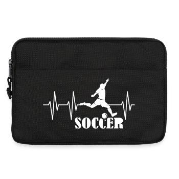 soccer Fußballspiieler Puls Herzschlag Symbol icon - Laptoptasche 13" - Schwarz - Vorne