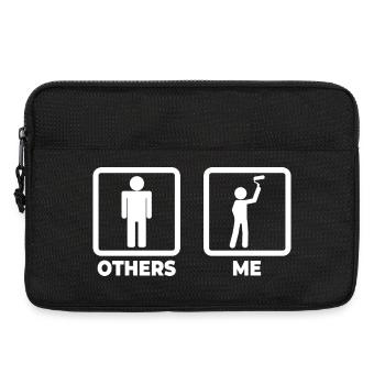 Hausmaler Leben - Laptoptasche 13" - Schwarz - Vorne