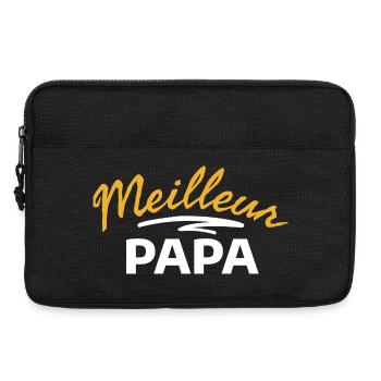 Bestes Papa-Familiengeschenk - Laptoptasche 13" - Schwarz - Vorne