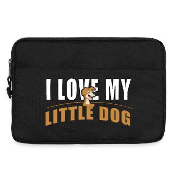 I love my little dog - Laptoptasche 13" - Schwarz - Vorne