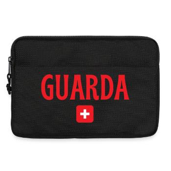 Guarda Schweiz Flagge - Laptoptasche 13" - Schwarz - Vorne