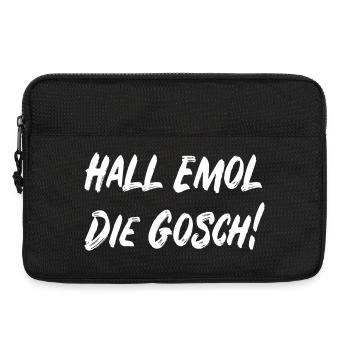 Hall emol die Gosch! - Laptoptasche 13" - Schwarz - Vorne