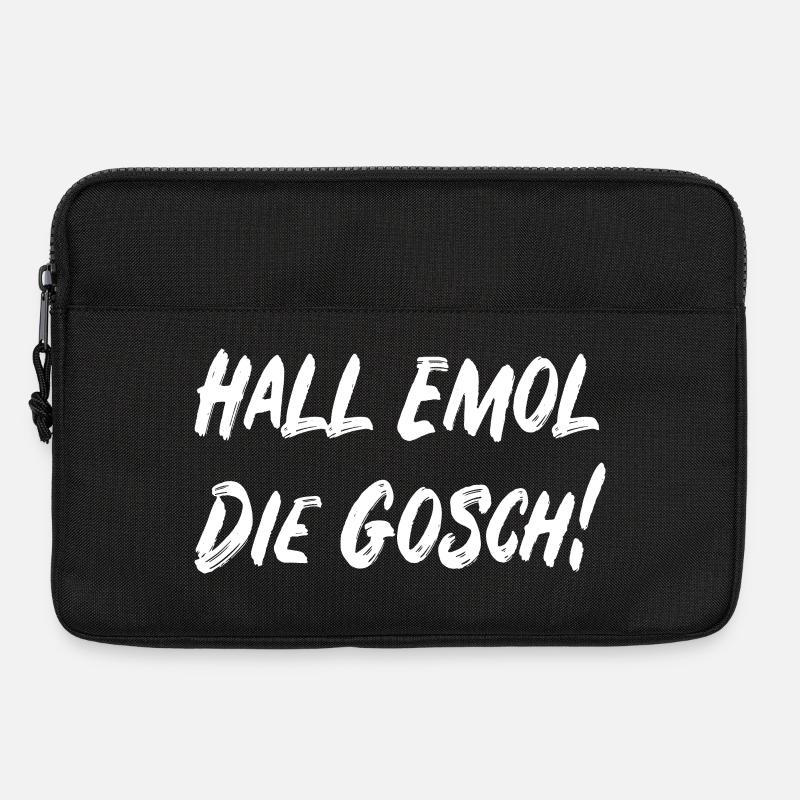 Hall emol die Gosch! - Laptoptasche 13" - Schwarz