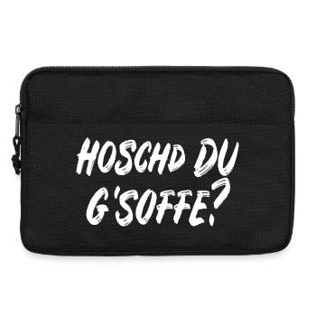 Hoschd du g'soffe? - Laptoptasche 13" - Schwarz - Vorne