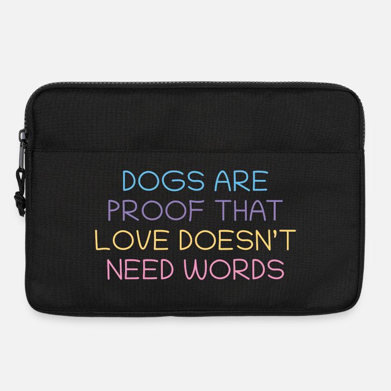 Hunde beweisen Liebe ohne Worte - Laptoptasche 13" - Schwarz