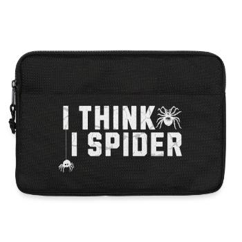I Think I Spider Denglisch Spinnen Illustration - Laptoptasche 13" - Schwarz - Vorne
