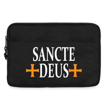 Croix Sancte Deus Conception Religieuse - Sacoche pour ordinateur portable 13 pouces - noir - Devant