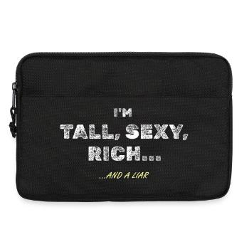 Grande, sexy et riche... sûr - Sacoche pour ordinateur portable 13 pouces - noir - Devant