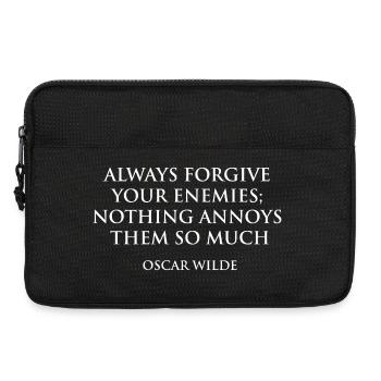 Inspirational Quote Typography Design - Laptop bag 13" - black - Front