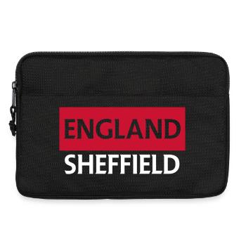 English Sheffield City Skyline Design - Laptop bag 13" - black - Front