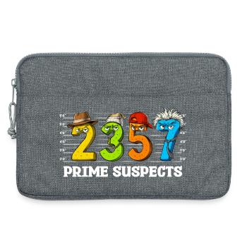 Lustige Mathe-Zahlen - Laptoptasche 13" - Grau meliert - Vorne