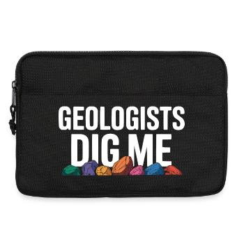 Collecte de roches Rockhound Rock Collector Géologie - Sacoche pour ordinateur portable 13 pouces - noir - Devant