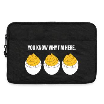 Gefüllte Eier - Laptoptasche 13" - Schwarz - Vorne