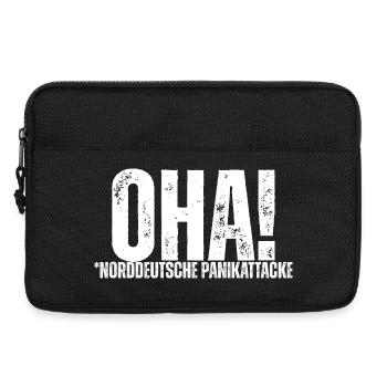 OHA! Norddeutsche Panikattacke - Laptoptasche 13" - Schwarz - Vorne