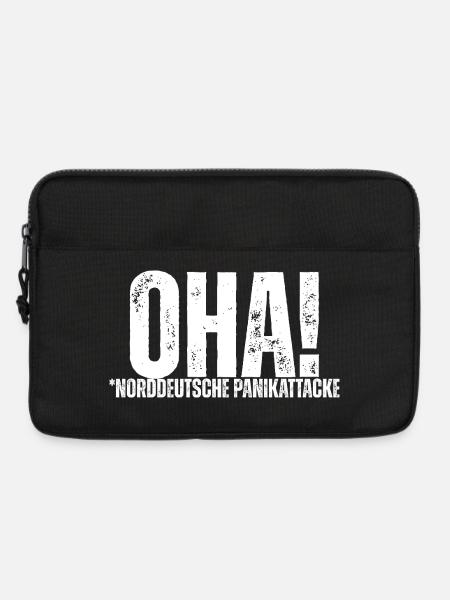 OHA! North German panic attack - Laptop bag 13" - black
