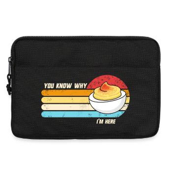 You know why I'm here: Thanksgiving Sink - Laptop bag 13" - black - Front