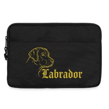 Labrador – Timeless elegance - Laptop bag 13" - black - Front