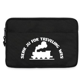 Senk ju for treveling wis der Eisenbahn - Laptoptasche 13" - Schwarz - Vorne